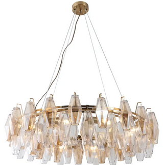 Introduction du lustre en verre de villa contemporaine