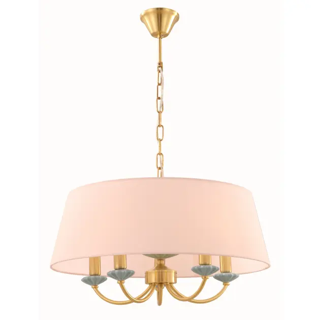 Lustre de conception de cage à 5 têtes