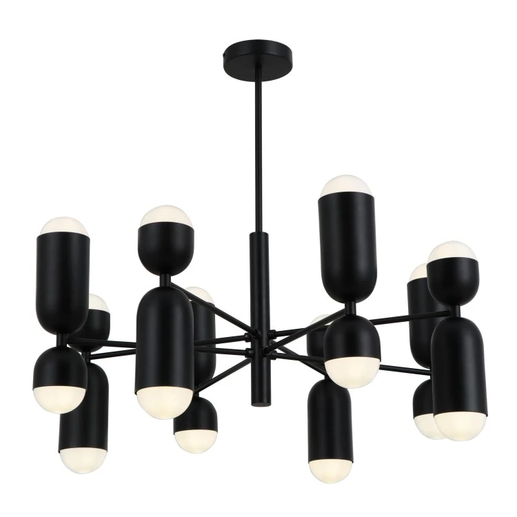 Black Metal Arms 16 Bulbs Pendants Lights