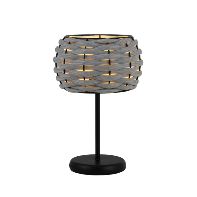 Lampe de table tressée