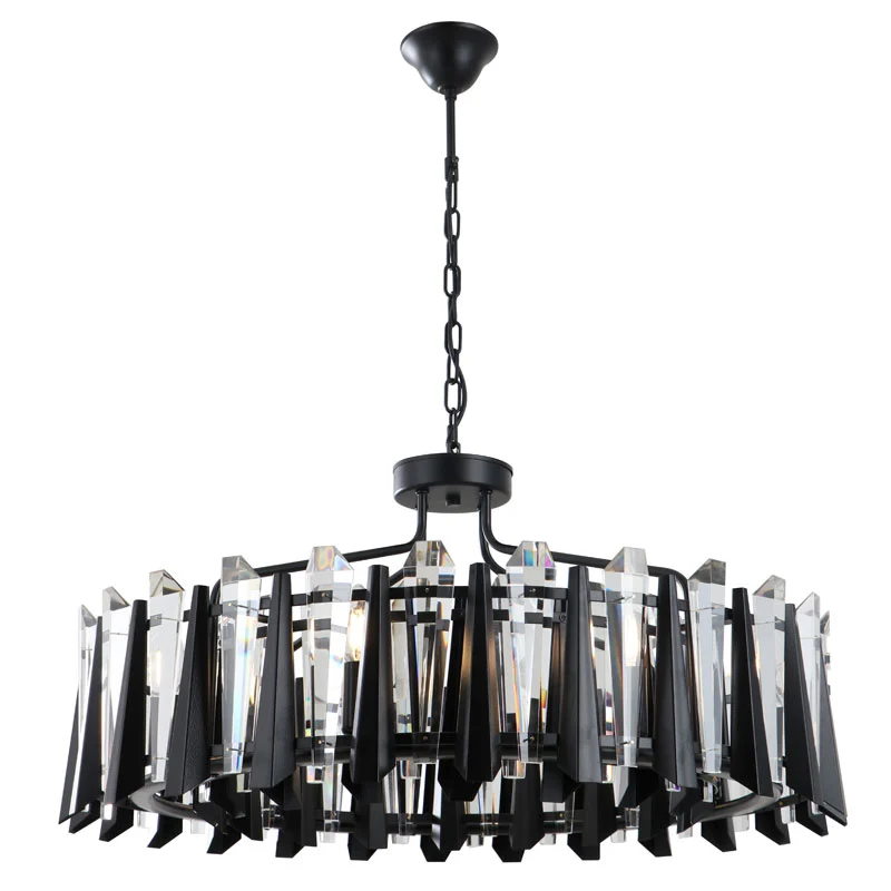Lustre en cristal de luxe contemporain