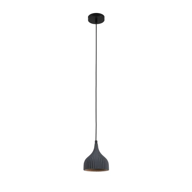 Lampe à suspension industrielle en ciment pour loft