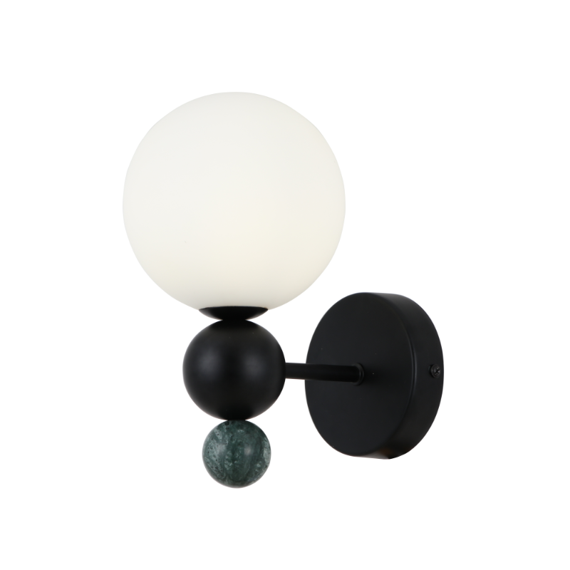 Applique murale globe en marbre