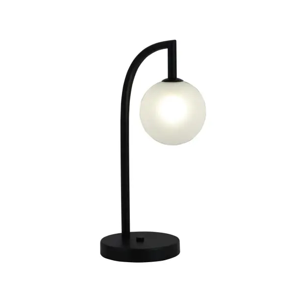 Lampe de table sphérique minimaliste en verre