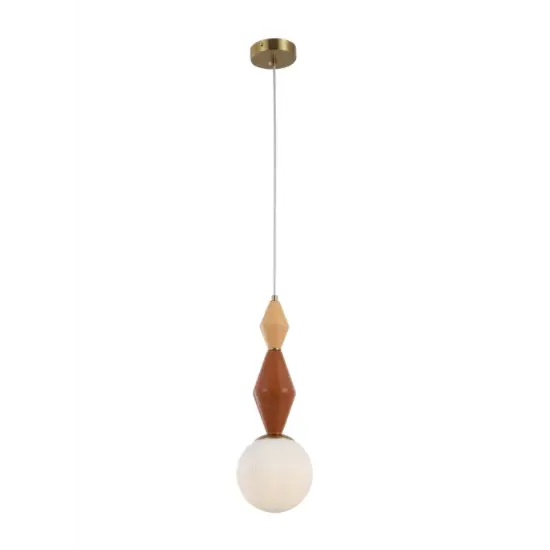 Suspension moderne en céramique et verre E14