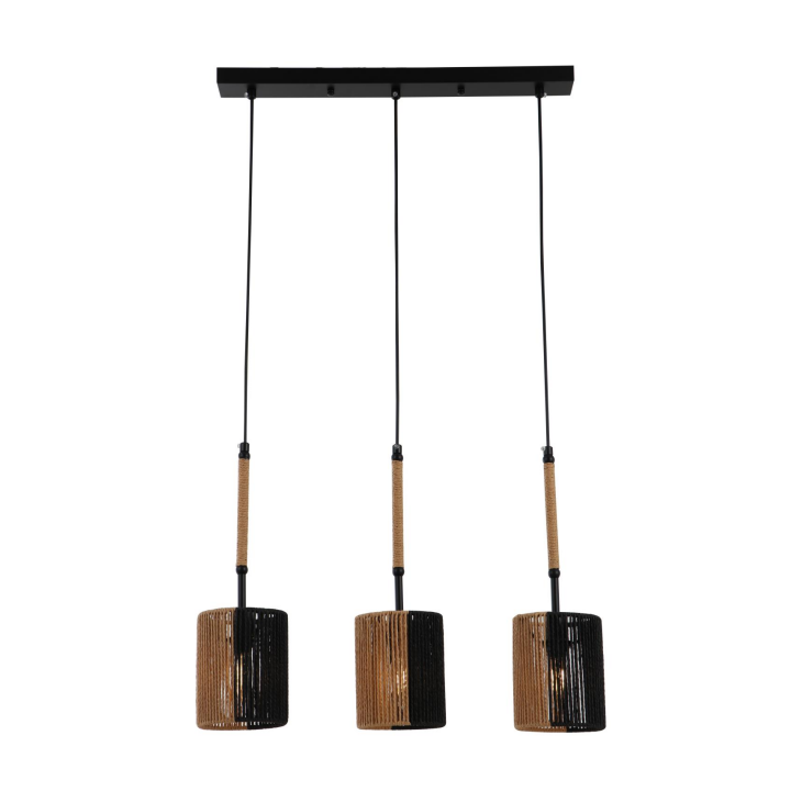 Suspension à corde rustique en papier tissée