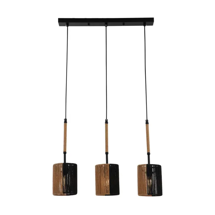 Suspension à corde rustique en papier tissée
