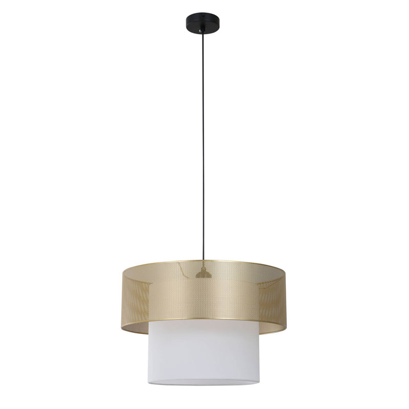 Lampe à suspension en tissu à deux niveaux pour la cuisine