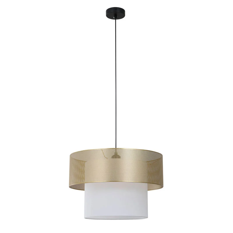 Lampe à suspension en tissu à deux niveaux pour la cuisine
