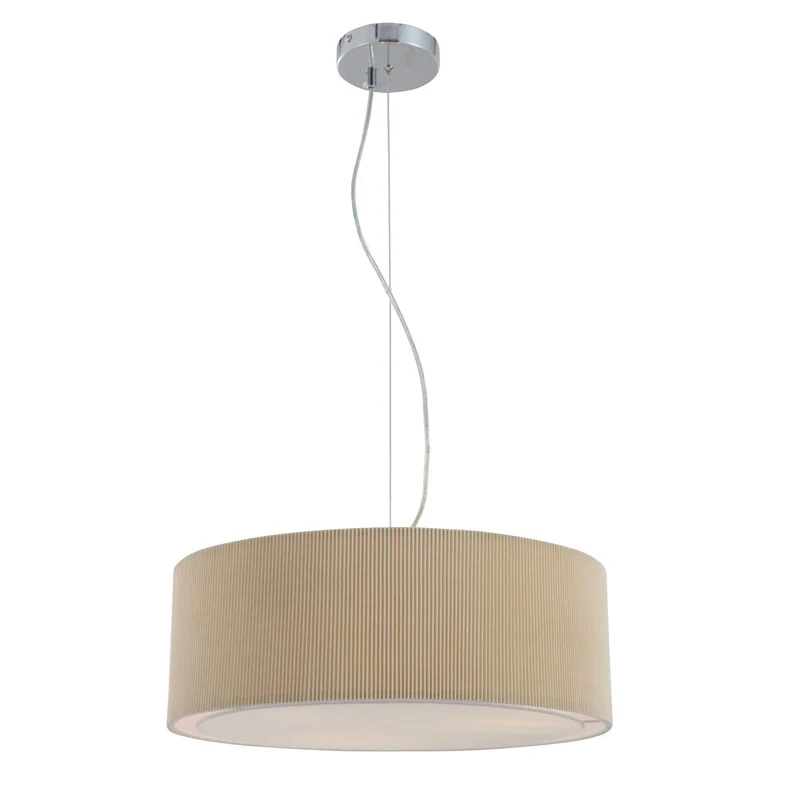 Lampe à suspension moderne beige chaud